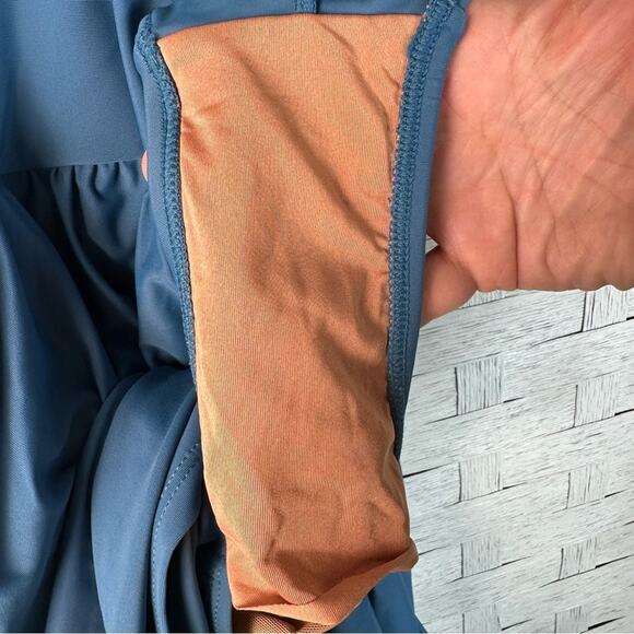 Shapermint Essentials Knot-Front Swimsuit Dress aqua modest beach summer coastal - Picture 4 of 10